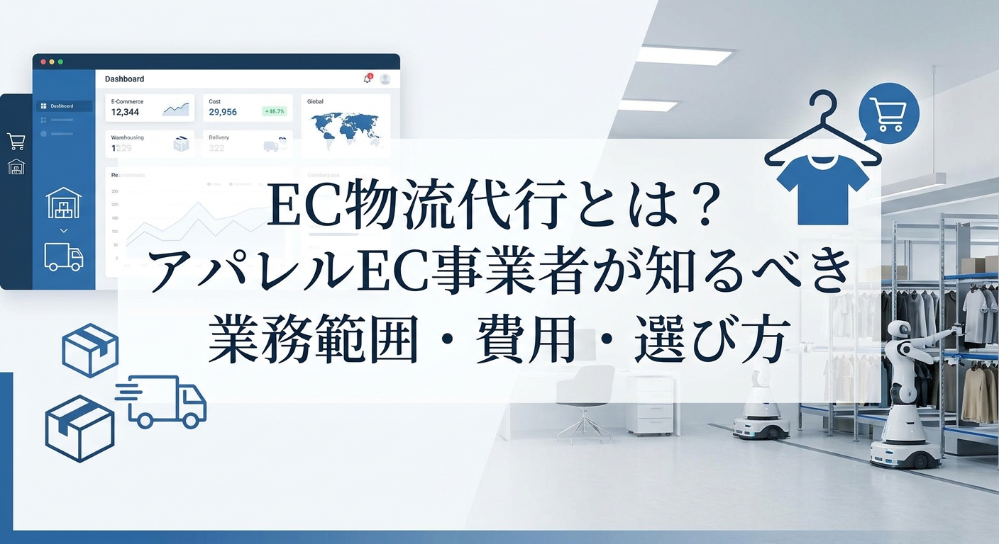 EC物流代行とは？アパレルEC事業者が知るべき業務範囲・費用・選び方
