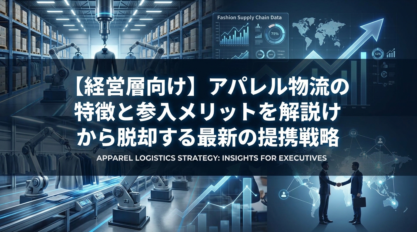 【経営層向け】アパレル物流の特徴と参入メリットを解説！下請けから脱却する最新の提携戦略