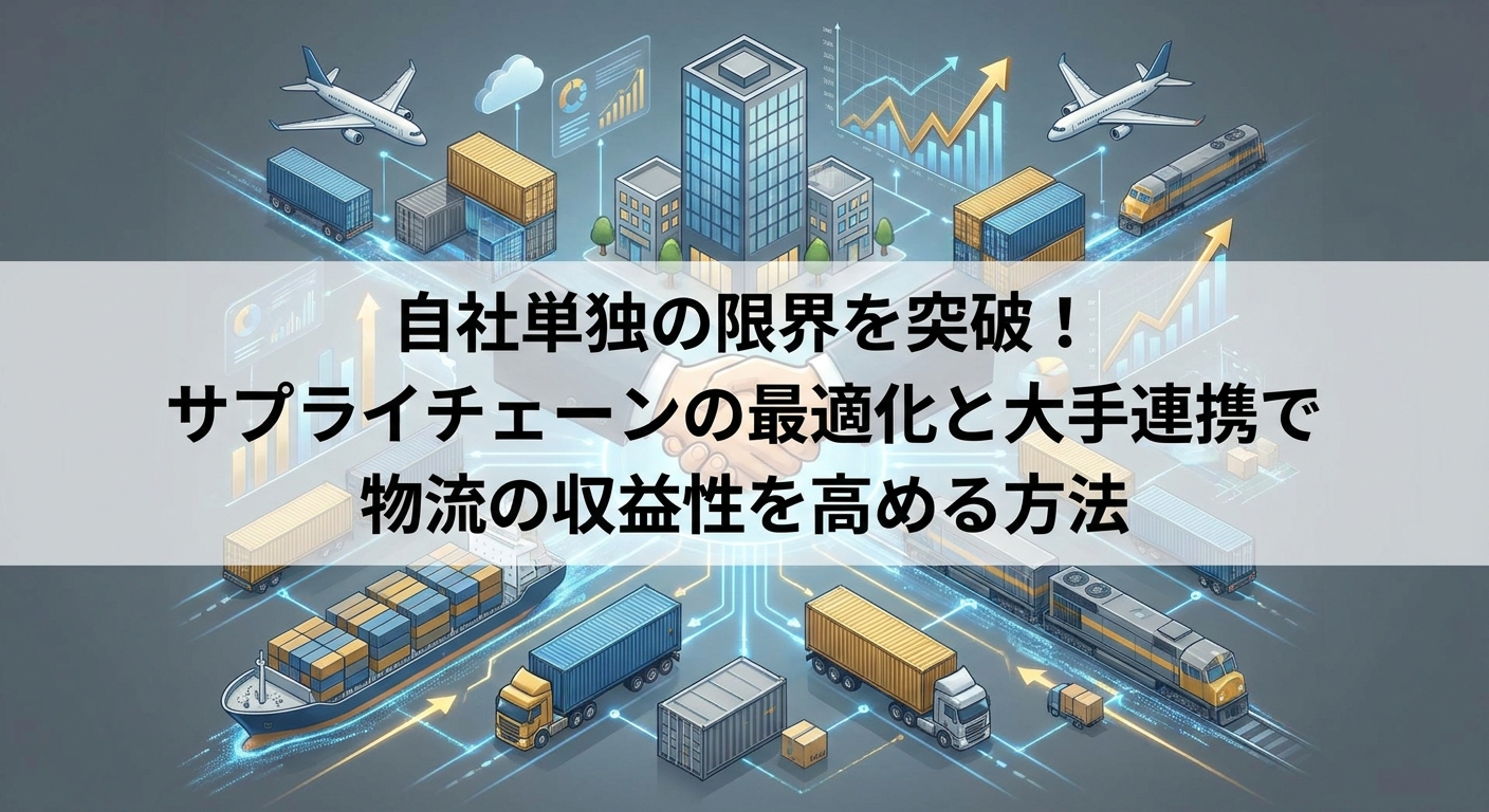 自社単独の限界を突破！サプライチェーンの最適化と大手連携で物流の収益性を高める方法